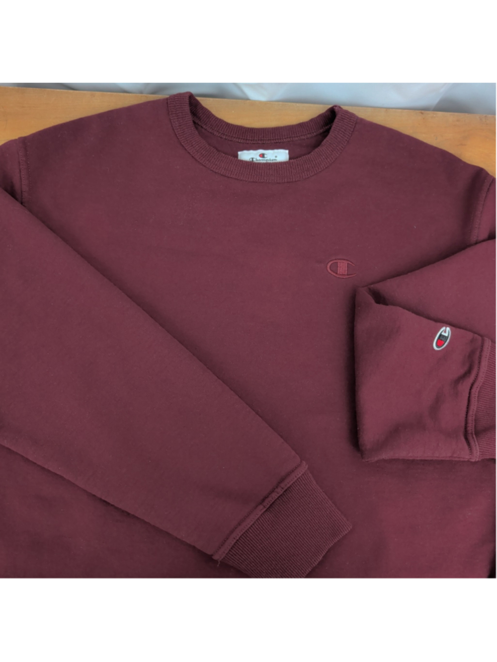 Champion Maroon Fleece backed Jersey Sweatshirt XL